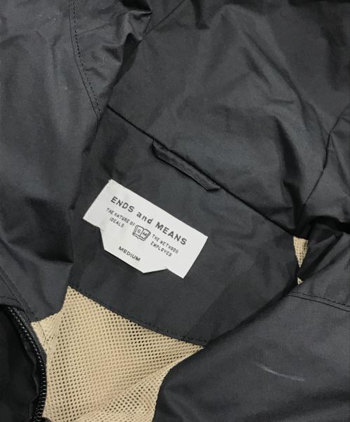 ENDS and MEANS（エンズアンド ミーンズ）ENDS AND MEANS (エンズアンド ミーンズ) ハガーストン パーカ／ジップパーカー ブラック サイズ:Mの古着・服飾アイテム
