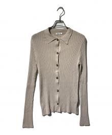 EVERYDAY I LIKE.（エヴリデイ アイ ライク）の古着「ポロシャツニットカーディガン/ロングスリーブカーディガン」｜ベージュ