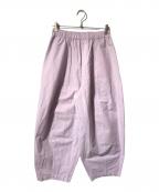 Curensologyカレンソロジー）の古着「コットンリネンドロストパンツ/イージーパンツ」｜パープル