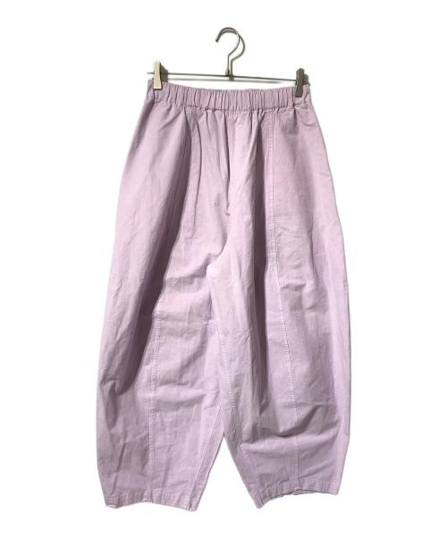 Curensology（カレンソロジー）Curensology (カレンソロジー) コットンリネンドロストパンツ/イージーパンツ パープル サイズ:Free 未使用品の古着・服飾アイテム