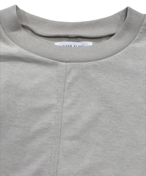 CASA FLINE（カーサフライン）CASA FLINE (カーサフライン) Noble (ノーブル) 別注オーガニックコットンTシャツ ベージュ サイズ:ＦＲＥＥの古着・服飾アイテム