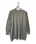 Curensology（カレンソロジー）の古着「リネンクルーネックニットチュニック」｜グレー