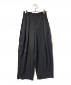 Curensologyカレンソロジー）の古着「ドスキンツータックパンツ」｜ネイビー