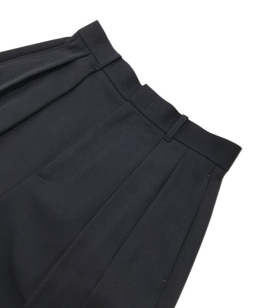 Curensology（カレンソロジー）Curensology (カレンソロジー) ドスキンツータックパンツ ネイビー サイズ:38の古着・服飾アイテム