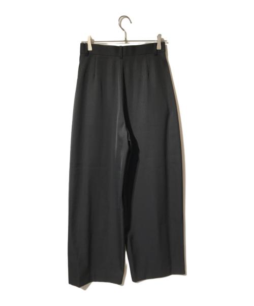 Curensology（カレンソロジー）Curensology (カレンソロジー) ドスキンツータックパンツ/ハイウエストパンツ ブラック サイズ:38の古着・服飾アイテム