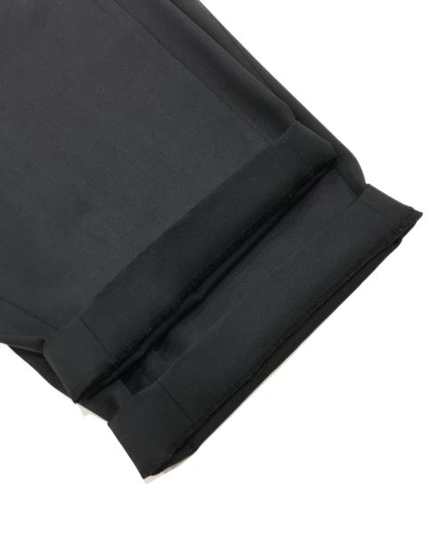 Curensology（カレンソロジー）Curensology (カレンソロジー) ドスキンツータックパンツ/ハイウエストパンツ ブラック サイズ:38の古着・服飾アイテム