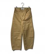 Curensologyカレンソロジー）の古着「チノカーヴィーパンツ/カーブパンツ」｜ブラウン