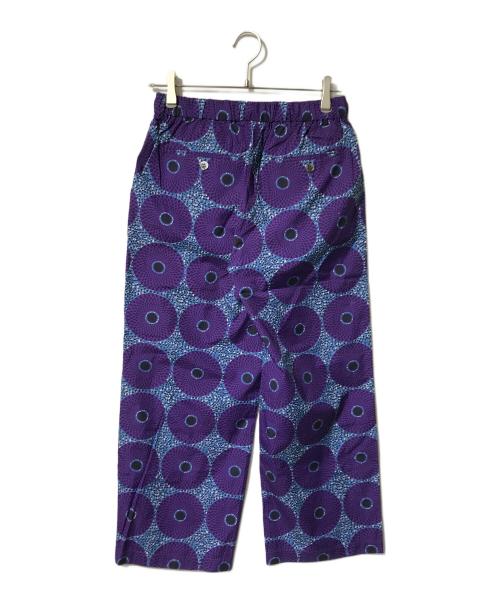 LE GLAZIK（ル グラジック）LE GLAZIK (ル グラジック) コットンバティックプリントドローストリングパンツ/イージーパンツ パープル サイズ:36の古着・服飾アイテム