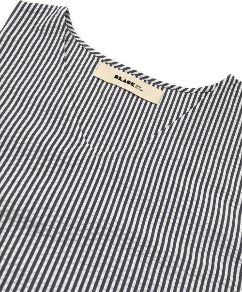 IENA（イエナ）IENA (イエナ) シアサッカータンクトップ/ノースリーブブラウス グレー×ホワイト サイズ:FREEの古着・服飾アイテム