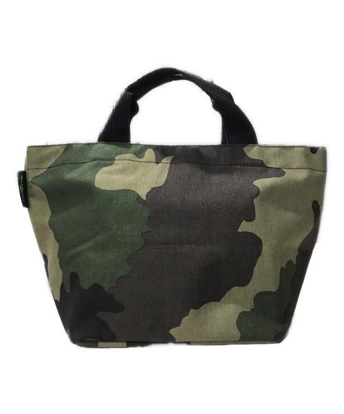 Herve Chapelier（エルベシャプリエ）Herve Chapelier (エルベシャプリエ) カモフラミニ舟型トートバック ブラウン×グリーンの古着・服飾アイテム