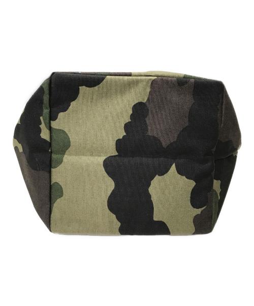 Herve Chapelier（エルベシャプリエ）Herve Chapelier (エルベシャプリエ) カモフラミニ舟型トートバック ブラウン×グリーンの古着・服飾アイテム