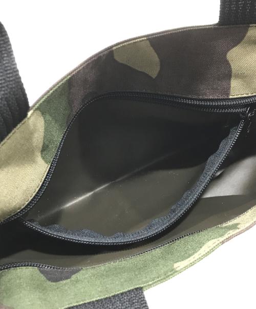 Herve Chapelier（エルベシャプリエ）Herve Chapelier (エルベシャプリエ) カモフラミニ舟型トートバック ブラウン×グリーンの古着・服飾アイテム