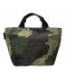 Herve Chapelier（エルベシャプリエ）の古着「カモフラミニ舟型トートバック」｜ブラウン×グリーン