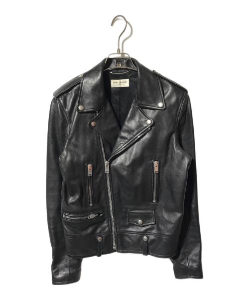 Saint Laurent Paris（サンローランパリ）Saint Laurent Paris (サンローランパリ) ラムレザークラシックモーターサイクル ダブルライダース ジャケット／レザージャケット ブラック サイズ:44の古着・服飾アイテム