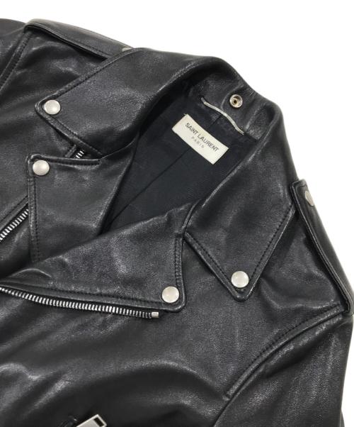 Saint Laurent Paris（サンローランパリ）Saint Laurent Paris (サンローランパリ) ラムレザークラシックモーターサイクル ダブルライダース ジャケット／レザージャケット ブラック サイズ:44の古着・服飾アイテム