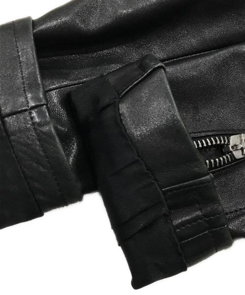 Saint Laurent Paris（サンローランパリ）Saint Laurent Paris (サンローランパリ) ラムレザークラシックモーターサイクル ダブルライダース ジャケット／レザージャケット ブラック サイズ:44の古着・服飾アイテム