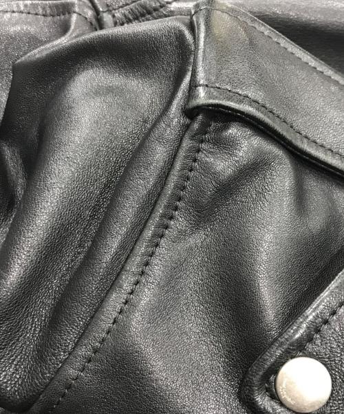 Saint Laurent Paris（サンローランパリ）Saint Laurent Paris (サンローランパリ) ラムレザークラシックモーターサイクル ダブルライダース ジャケット／レザージャケット ブラック サイズ:44の古着・服飾アイテム