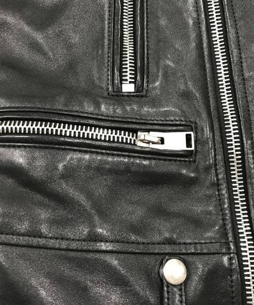Saint Laurent Paris（サンローランパリ）Saint Laurent Paris (サンローランパリ) ラムレザークラシックモーターサイクル ダブルライダース ジャケット／レザージャケット ブラック サイズ:44の古着・服飾アイテム