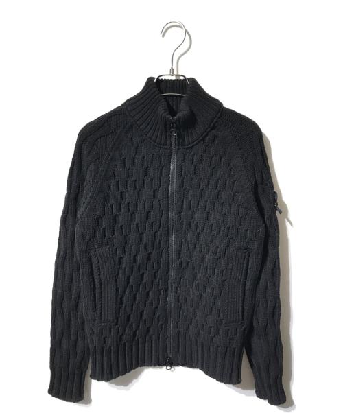 STONE ISLAND（ストーンアイランド）STONE ISLAND (ストーンアイランド) ドライバーズニット ブラック サイズ:Sの古着・服飾アイテム