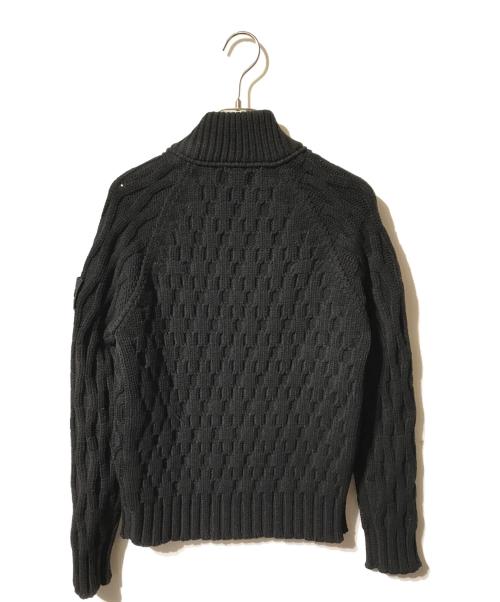 STONE ISLAND（ストーンアイランド）STONE ISLAND (ストーンアイランド) ドライバーズニット ブラック サイズ:Sの古着・服飾アイテム