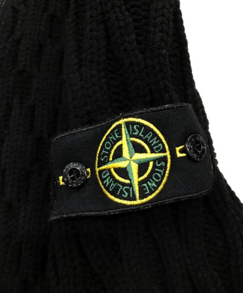 STONE ISLAND（ストーンアイランド）STONE ISLAND (ストーンアイランド) ドライバーズニット ブラック サイズ:Sの古着・服飾アイテム