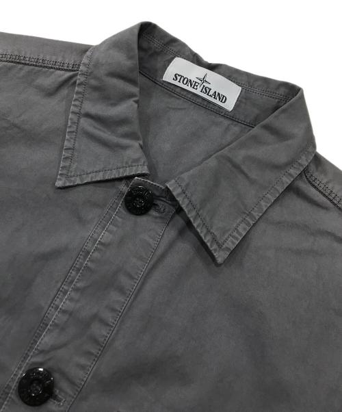 STONE ISLAND（ストーンアイランド）STONE ISLAND (ストーンアイランド) テラ4ポケットシャツジャケット/ミリタリージャケット グレー サイズ:Sの古着・服飾アイテム