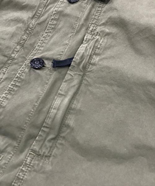 STONE ISLAND（ストーンアイランド）STONE ISLAND (ストーンアイランド) ガーメント加工ダイミリタリーブルゾン/ミリタリージャケット カーキ サイズ:Sの古着・服飾アイテム