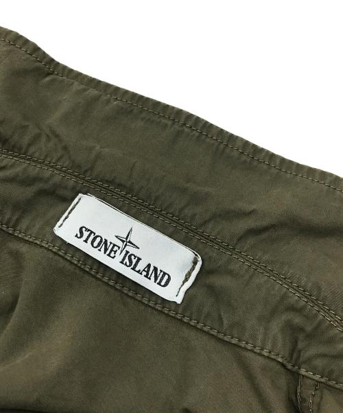 STONE ISLAND（ストーンアイランド）STONE ISLAND (ストーンアイランド) ガーメント加工ダイミリタリーブルゾン/ミリタリージャケット カーキ サイズ:Sの古着・服飾アイテム