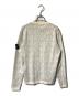STONE ISLAND (ストーンアイランド) ベイジコットンライトウェイトニット/柄ニット ホワイト×ブラック サイズ:S：20000円