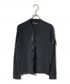 STONE ISLANDストーンアイランド）の古着「Ｖネックジップカーディガン」｜ブラック