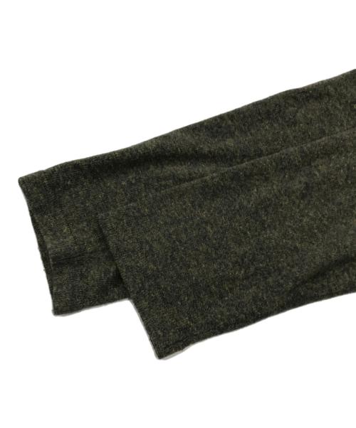 STONE ISLAND（ストーンアイランド）STONE ISLAND (ストーンアイランド) スモールロゴ刺繍ニット ネイビー×イエロー サイズ:Sの古着・服飾アイテム