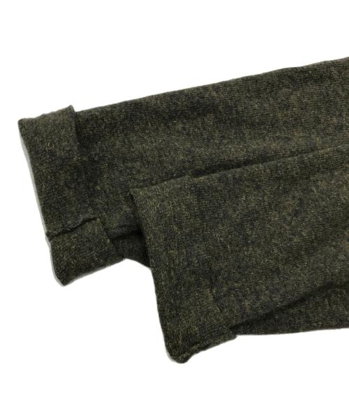 STONE ISLAND（ストーンアイランド）STONE ISLAND (ストーンアイランド) スモールロゴ刺繍ニット ネイビー×イエロー サイズ:Sの古着・服飾アイテム