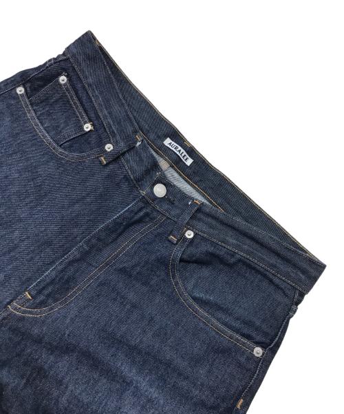 AURALEE（オーラリー）AURALEE (オーラリー) HARD TWIST DENIM 5P PANTS/ハードツイストデニム5Pパンツ/ストレートパンツ/ワイドパンツ インディゴ サイズ:81cm (W32)の古着・服飾アイテム