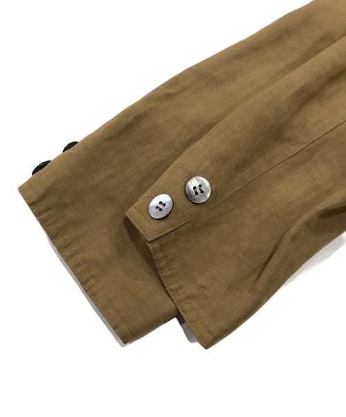 GUCCI（グッチ）GUCCI (グッチ) リネン3Bジャケット/ショートジャケット ブラウン サイズ:38の古着・服飾アイテム