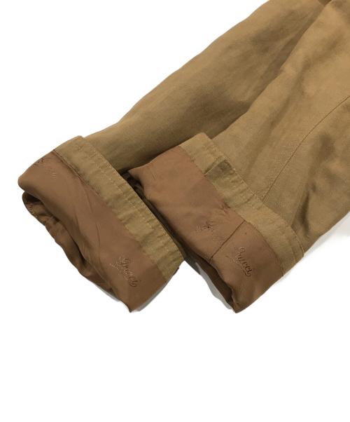 GUCCI（グッチ）GUCCI (グッチ) リネン3Bジャケット/ショートジャケット ブラウン サイズ:38の古着・服飾アイテム