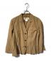 GUCCI（グッチ）の古着「リネン3Bジャケット/ショートジャケット」｜ブラウン