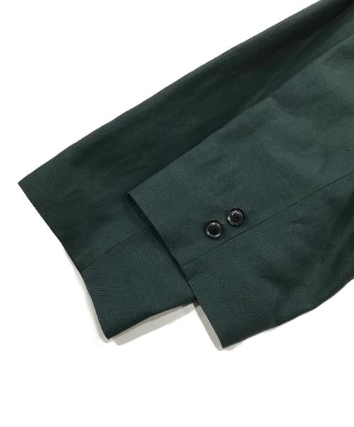 vainl archive（ヴァイナルアーカイブ）vainl archive (ヴァイナルアーカイブ) リネンミックステーラードジャケット/シングルブレスト グリーン サイズ:Lの古着・服飾アイテム