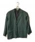 vainl archive（ヴァイナルアーカイブ）の古着「リネンミックステーラードジャケット/シングルブレスト」｜グリーン