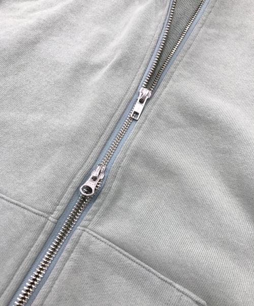 MONKEY TIME（モンキータイム）MONKEY TIME (モンキータイム) オゾンウォッシュ加工ジップパーカー/ダブルジップパーカー グリーン サイズ:Lの古着・服飾アイテム