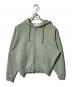 MONKEY TIME（モンキータイム）の古着「オゾンウォッシュ加工ジップパーカー/ダブルジップパーカー」｜グリーン