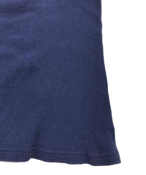 stussy（ステューシー）stussy (ステューシー) プリントサーマルカットソー/ロゴプリントカットソー ネイビー サイズ:Mの古着・服飾アイテム