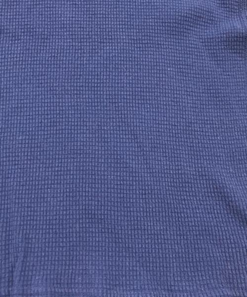 stussy（ステューシー）stussy (ステューシー) プリントサーマルカットソー/ロゴプリントカットソー ネイビー サイズ:Mの古着・服飾アイテム