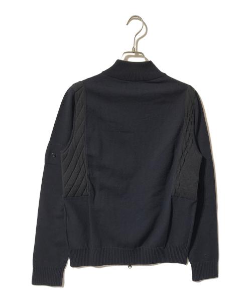 STONE ISLAND（ストーンアイランド）STONE ISLAND (ストーンアイランド) タクティカルストレッチ・ウールインターシャジップジャケット/ダブルジップジャケット ネイビー×ブラック サイズ:Sの古着・服飾アイテム