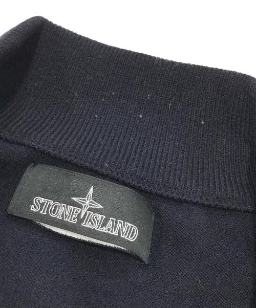 STONE ISLAND（ストーンアイランド）STONE ISLAND (ストーンアイランド) タクティカルストレッチ・ウールインターシャジップジャケット/ダブルジップジャケット ネイビー×ブラック サイズ:Sの古着・服飾アイテム