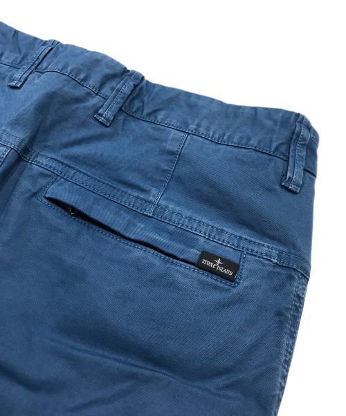 STONE ISLAND（ストーンアイランド）STONE ISLAND (ストーンアイランド) コットンストレッチ ガーメントダイ パンツ/ストレートパンツ ブルー サイズ:29の古着・服飾アイテム