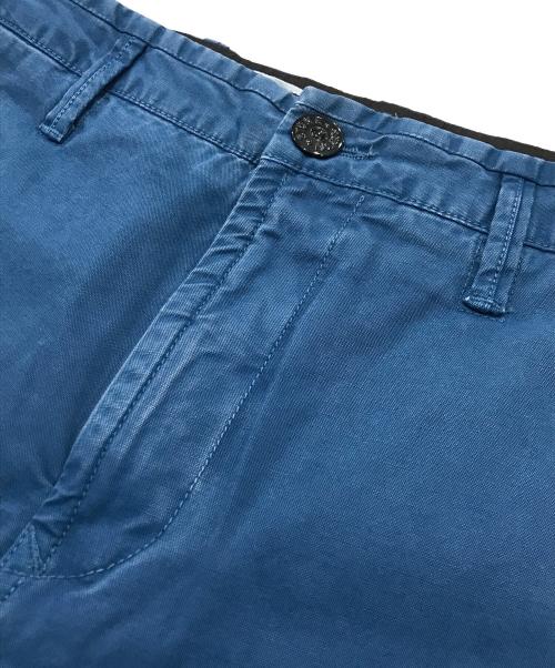 STONE ISLAND（ストーンアイランド）STONE ISLAND (ストーンアイランド) コットンストレッチ ガーメントダイ パンツ/ストレートパンツ ブルー サイズ:29の古着・服飾アイテム