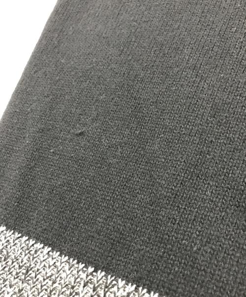 STONE ISLAND（ストーンアイランド）STONE ISLAND (ストーンアイランド) ロゴ プルオーバー ニット セーター/マルチカラーニット ホワイト×ブラック サイズ:Sの古着・服飾アイテム