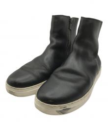 KAZUYUKI KUMAGAI ATTACHMENT（カズユキクマガイ アタッチメント）の古着「サイドジップブーツ/ビブラムソールブーツ」｜ブラック