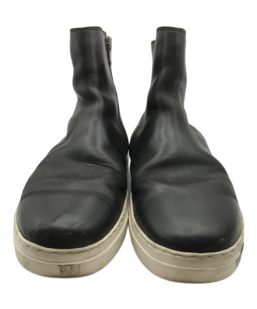 KAZUYUKI KUMAGAI ATTACHMENT（カズユキクマガイ アタッチメント）KAZUYUKI KUMAGAI ATTACHMENT (カズユキクマガイ アタッチメント) サイドジップブーツ/ビブラムソールブーツ ブラック サイズ:43の古着・服飾アイテム