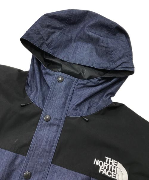 THE NORTH FACE（ザ ノース フェイス）THE NORTH FACE (ザ ノース フェイス) マウンテンライトデニムジャケット/ゴアテックスジャケット ネイビー×ブラック サイズ:XLの古着・服飾アイテム
